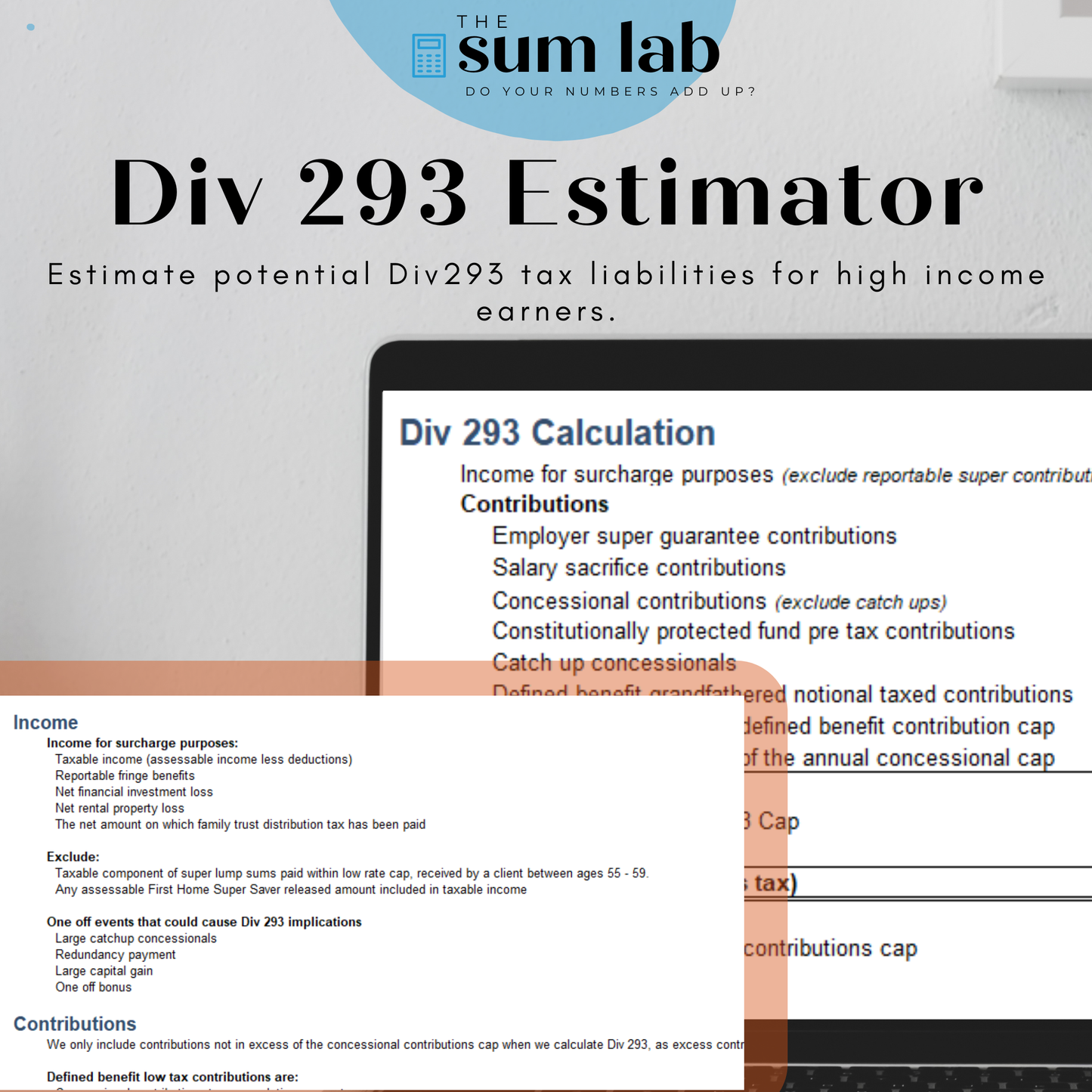 Div 293 Estimator