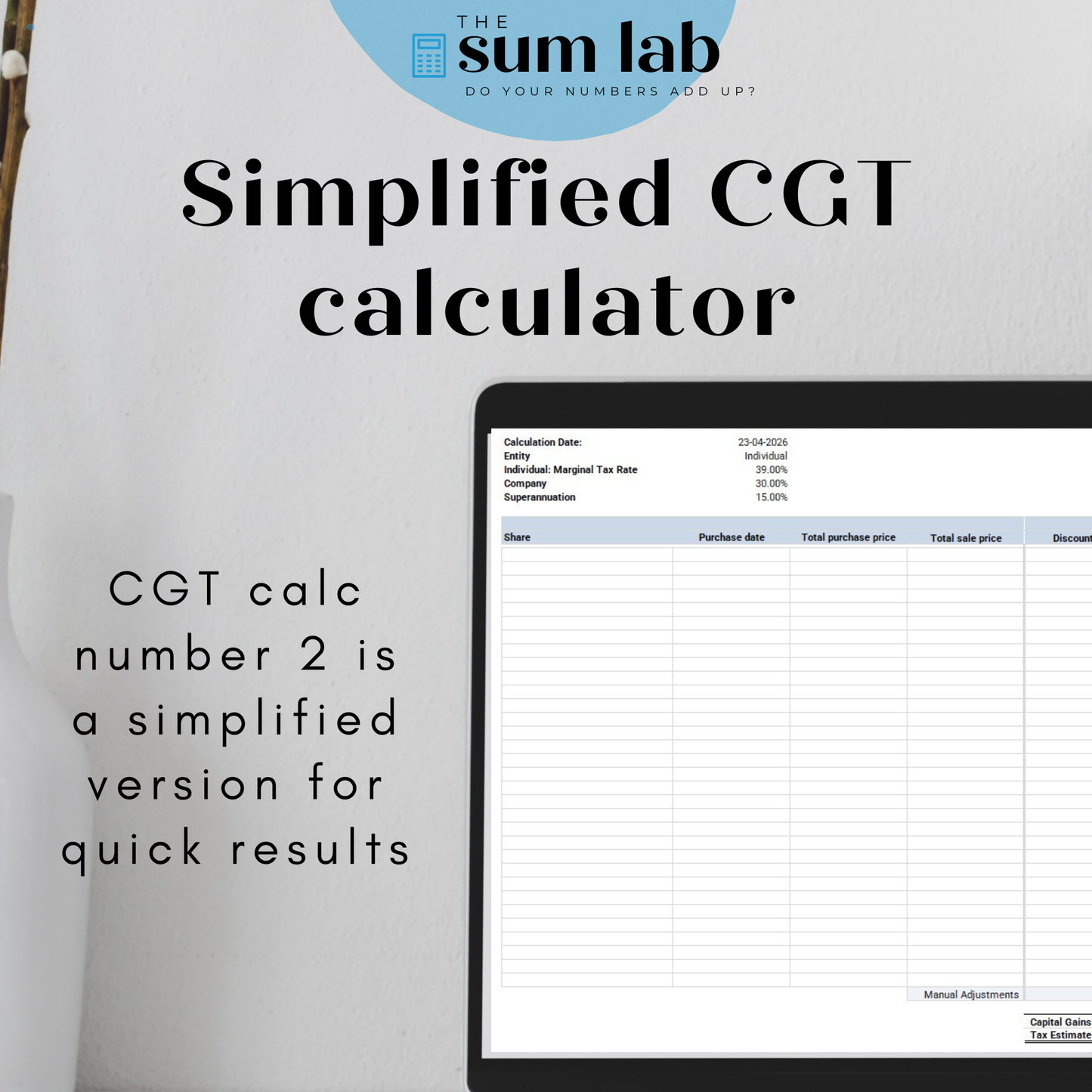 Capital Gains Tax Calculator