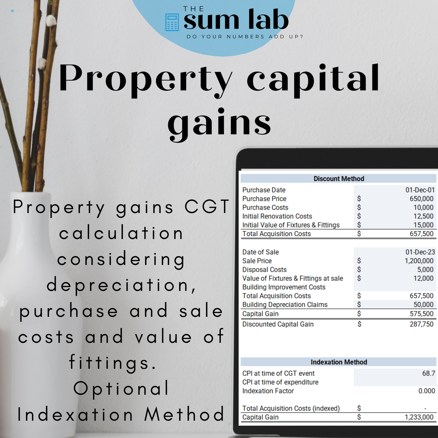 Capital Gains Tax Calculator